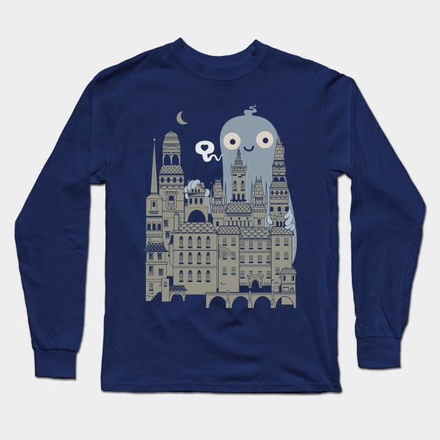 Ghost City Long Sleeve T-Shirt by wotto